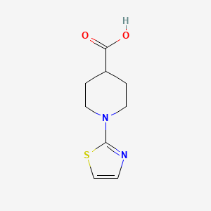 1-(Thiazol-2-yl)piperidine-4-carboxylic acid chemical structure (CAS 874623-60-6)