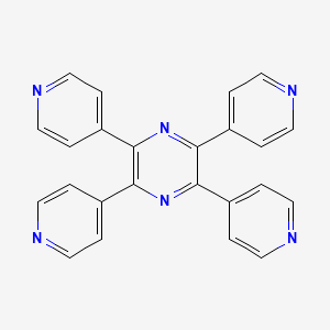 2,3,5,6-Tetra(pyridin-4-yl)pyrazine chemical structure (CAS 874672-21-6)