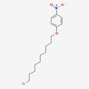 1-((10-Bromodecyl)oxy)-4-nitrobenzene chemical structure (CAS 87477-66-5)