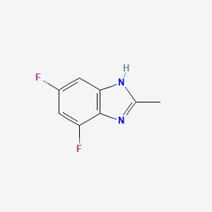 4,6-Difluoro-2-methyl-1H-benzo[d]imidazole chemical structure (CAS 874814-18-3)