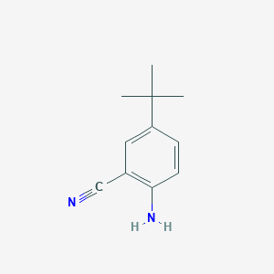2-Amino-5-tert-butylbenzonitrile chemical structure (CAS 874814-72-9)
