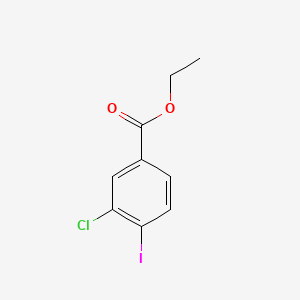 Ethyl 3-chloro-4-iodobenzoate chemical structure (CAS 874831-02-4)