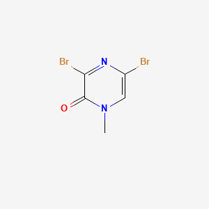 3,5-Dibromo-1-methylpyrazin-2(1H)-one chemical structure (CAS 87486-34-8)