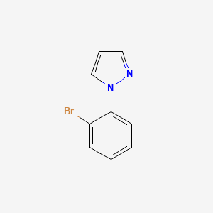 1-(2-Bromophenyl)-1H-pyrazole chemical structure (CAS 87488-84-4)