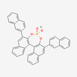 (S)-3,3'-Bis(2-naphthalenyl)-1,1'-binaphthyl-2,2'-diyl Hydrogen Phosphate chemical structure (CAS 874948-60-4)