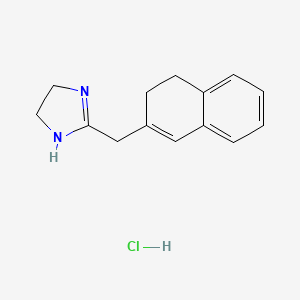 2-((3,4-Dihydronaphthalen-2-yl)methyl)-4,5-dihydro-1H-imidazole hydrochloride chemical structure (CAS 87495-33-8)