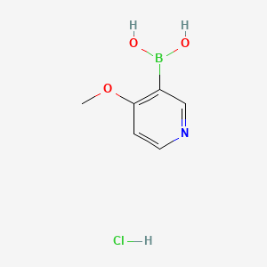 (4-Methoxypyridin-3-yl)boronic acid hydrochloride chemical structure (CAS 874959-97-4)