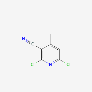 2,6-Dichloro-4-methylnicotinonitrile chemical structure (CAS 875-35-4)