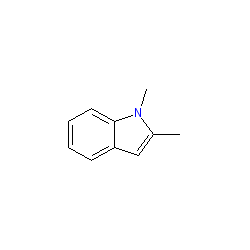 1,2-Dimethyl-1H-indole chemical structure (CAS 875-79-6)