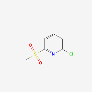2-Chloro-6-(methylsulfonyl)pyridine chemical structure (CAS 87512-29-6)