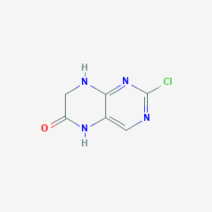 2-Chloro-7,8-dihydropteridin-6(5H)-one chemical structure (CAS 875231-98-4)