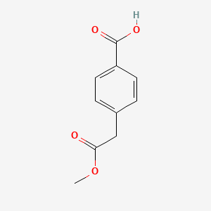 4-(2-Methoxy-2-oxoethyl)benzoic acid chemical structure (CAS 87524-66-1)