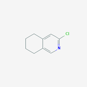 3-Chloro-5,6,7,8-tetrahydroisoquinoline chemical structure (CAS 875249-27-7)