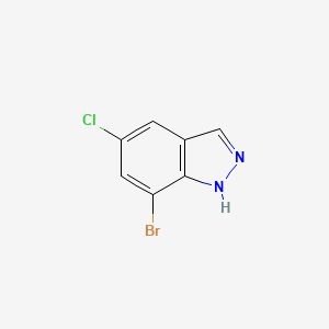 7-Bromo-5-chloro-1H-indazole chemical structure (CAS 875305-86-5)
