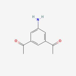 1,1'-(5-Amino-1,3-phenylene)diethanone chemical structure (CAS 87533-49-1)