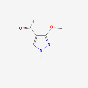 3-Methoxy-1-methyl-1H-pyrazole-4-carbaldehyde chemical structure (CAS 875570-95-9)