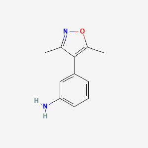 3-(3,5-Dimethylisoxazol-4-yl)aniline chemical structure (CAS 875628-76-5)
