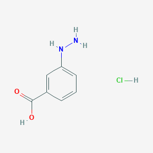 3-Hydrazinobenzoic Acid Hydrochloride chemical structure (CAS 87565-98-8)