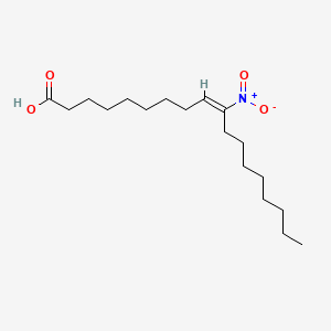 (E)-10-Nitrooctadec-9-enoic acid chemical structure (CAS 875685-46-4)