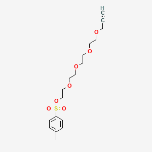 3,6,9,12-Tetraoxapentadec-14-yn-1-yl 4-methylbenzenesulfonate chemical structure (CAS 875770-32-4)