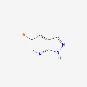 5-Bromo-1H-pyrazolo[3,4-b]pyridine chemical structure (CAS 875781-17-2)