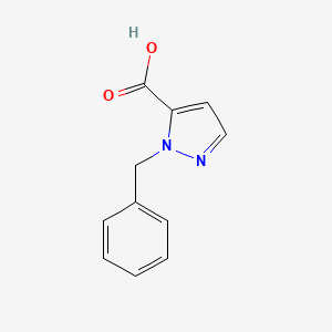 1-Benzyl-1H-pyrazole-5-carboxylic acid chemical structure (CAS 87581-74-6)