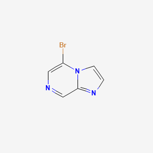 5-Bromoimidazo[1,2-a]pyrazine chemical structure (CAS 87597-26-0)