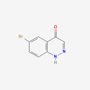 6-Bromocinnolin-4-ol chemical structure (CAS 876-88-0)