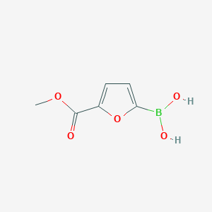 (5-(Methoxycarbonyl)furan-2-yl)boronic acid chemical structure (CAS 876189-20-7)