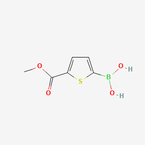 (5-(Methoxycarbonyl)thiophen-2-yl)boronic acid chemical structure (CAS 876189-21-8)