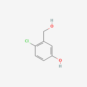 4-Chloro-3-(hydroxymethyl)phenol chemical structure (CAS 876299-47-7)