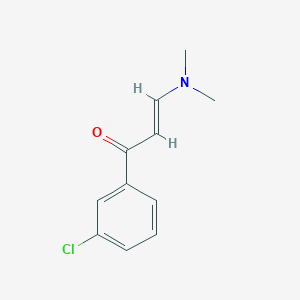 (E)-1-(3-Chlorophenyl)-3-(dimethylamino)prop-2-en-1-one chemical structure (CAS 876376-75-9)