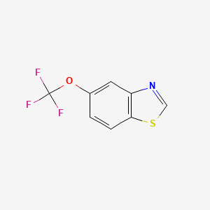 5-(trifluoromethoxy)benzo[d]thiazole chemical structure (CAS 876500-74-2)