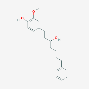 4-(3-Hydroxy-7-phenylheptyl)-2-methoxyphenol chemical structure (CAS 87657-77-0)