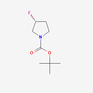 (R)-1-Boc-3-Fluoropyrrolidine chemical structure (CAS 876617-25-3)