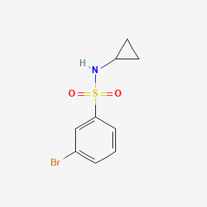 3-Bromo-N-cyclopropylbenzenesulfonamide chemical structure (CAS 876694-43-8)