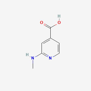 2-(Methylamino)isonicotinic acid chemical structure (CAS 876717-53-2)