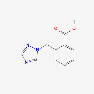 2-((1H-1,2,4-Triazol-1-yl)methyl)benzoic acid chemical structure (CAS 876718-01-3)