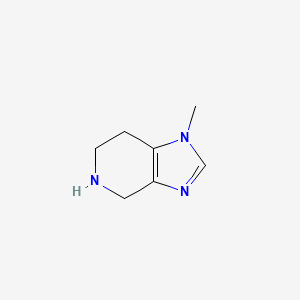 1-Methyl-4,5,6,7-tetrahydro-1H-imidazo[4,5-c]pyridine chemical structure (CAS 87673-88-9)