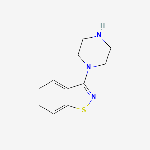 3-(1-Piperazinyl)-1,2-benzisothiazole chemical structure (CAS 87691-87-0)