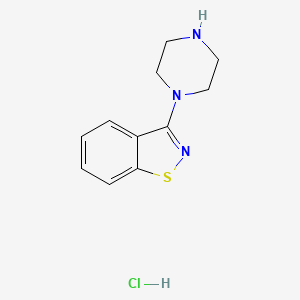 3-Piperazinobenzisothiazole hydrochloride chemical structure (CAS 87691-88-1)