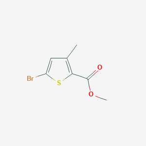 Methyl 5-Bromo-3-methylthiophene-2-carboxylate chemical structure (CAS 876938-56-6)