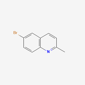 6-Bromo-2-methylquinoline chemical structure (CAS 877-42-9)