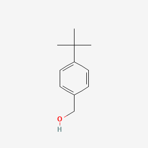 (4-(tert-Butyl)phenyl)methanol chemical structure (CAS 877-65-6)