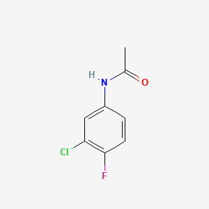 N-(3-Chloro-4-fluorophenyl)acetamide chemical structure (CAS 877-90-7)