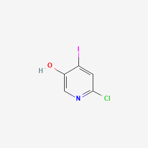 6-Chloro-4-iodopyridin-3-ol chemical structure (CAS 877133-58-9)