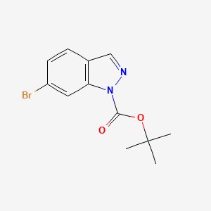 tert-Butyl 6-bromo-1H-indazole-1-carboxylate chemical structure (CAS 877264-77-2)