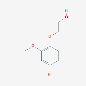2-(4-Bromo-2-methoxyphenoxy)ethanol chemical structure (CAS 877399-29-6)