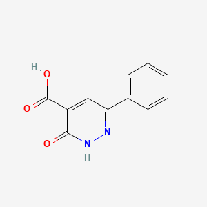 3-Oxo-6-phenyl-2,3-dihydropyridazine-4-carboxylic acid chemical structure (CAS 87769-67-3)