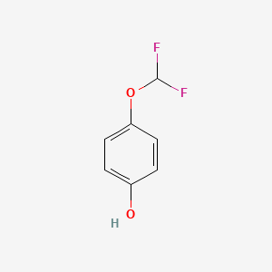 4-(Difluoromethoxy)phenol chemical structure (CAS 87789-47-7)